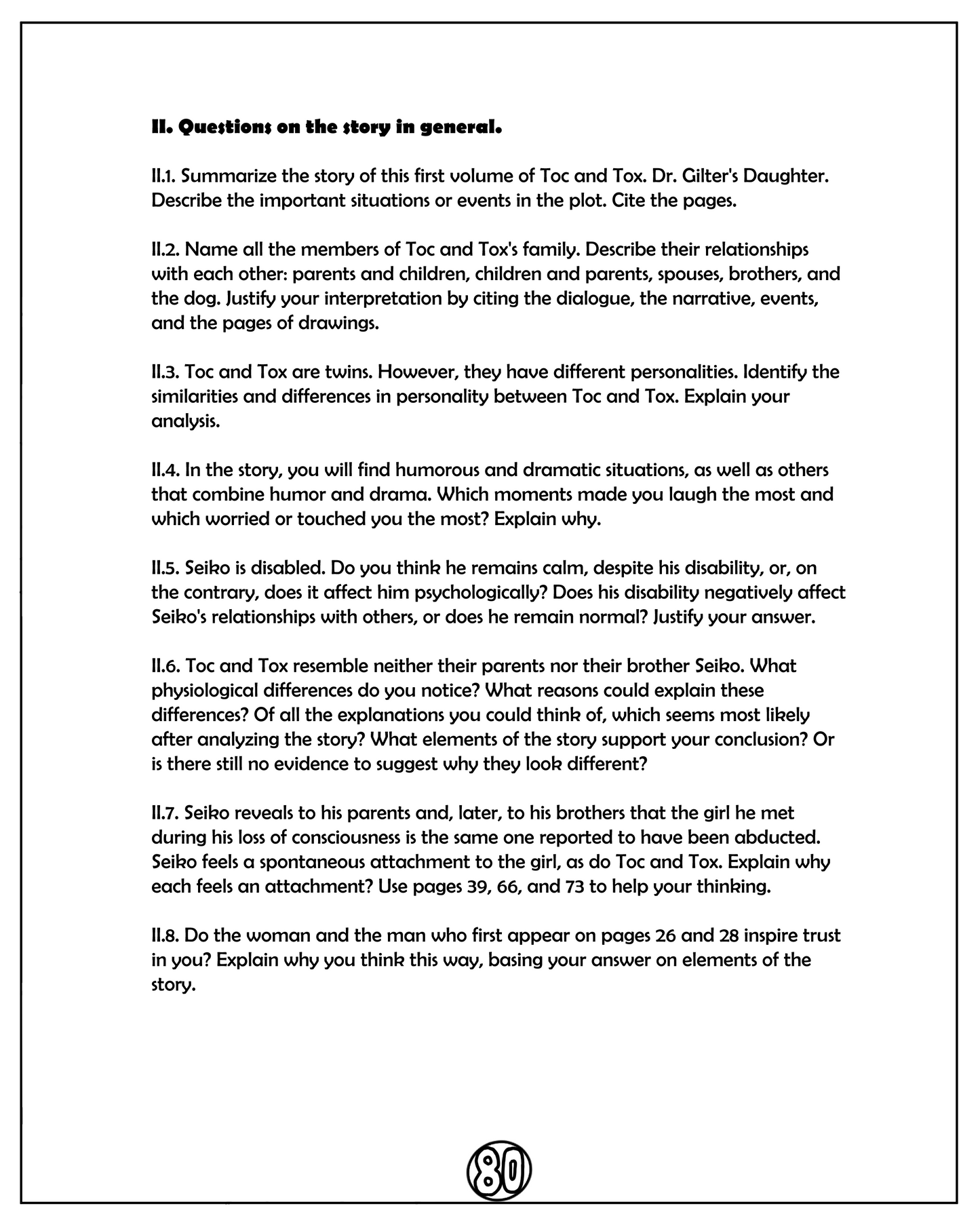 EN: Toc and Tox. Dr. Gilter's daughter. Book I