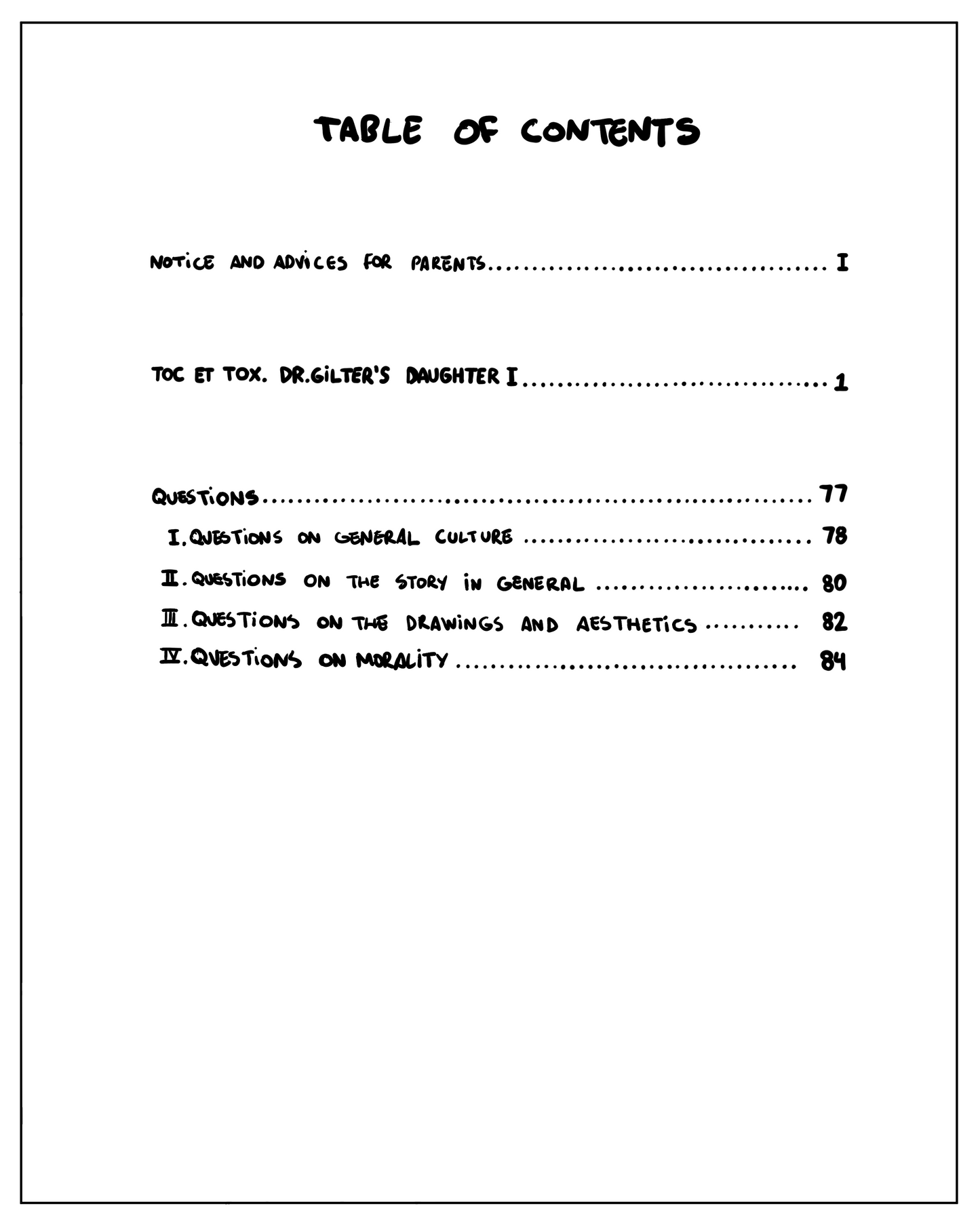 EN: Toc and Tox. Dr. Gilter's daughter. Book I