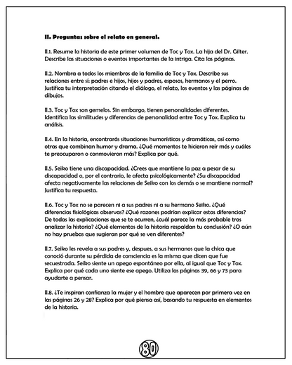 ESP: Toc y Tox. La Hija del Dr. Gilter. Libro I