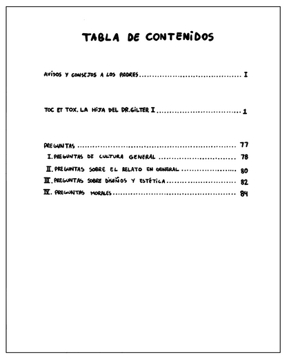 ESP: Toc y Tox. La Hija del Dr. Gilter. Libro I