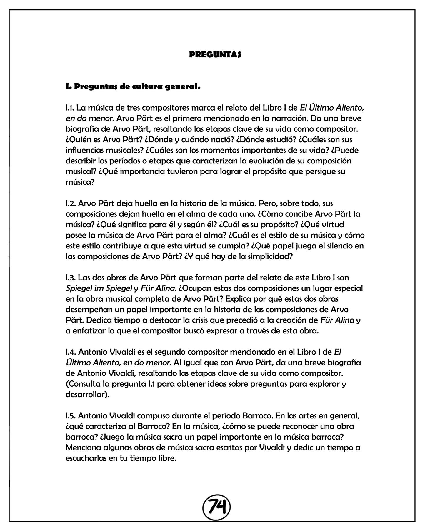 ESP: El Último Aliento, en do menor. Libro I