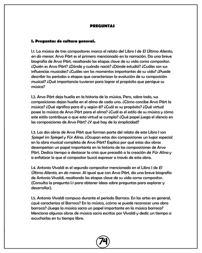 ESP: El Último Aliento, en do menor. Libro I